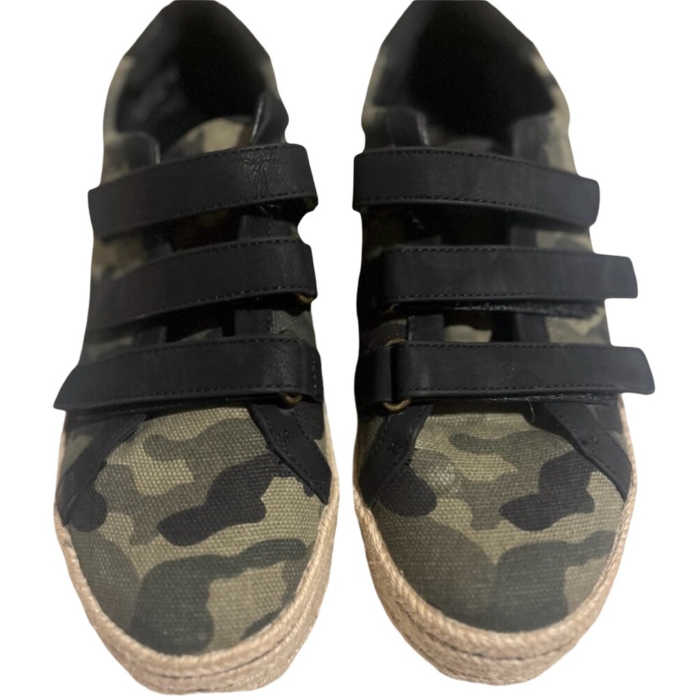 Mix No 6 army fatigue platform sneakers